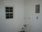 Laundry area, Corner where the washing machine and dryer goes.