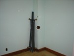 This is also in the 3rd bedroom. That is a wood stove hookup in the wall.