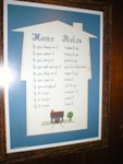 Leah likes this little sign that was left in the 3rd bedroom, although she will be moving it to a more appropriate room.
