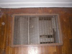 This apparently is the heating vent where the heat comes into the house in the winter. I think I am the only person who will walk on it so far. I know Leah and my sister don't like the thing. I'm not too fond of it either but I also don't want to freeze come December heh :p