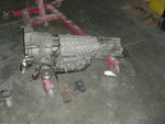Largest transmission I've ever seen. The old quattro trans out of my 5000 is close, but still not that big. This thing has a solid foot in length on a Porsche trans!!