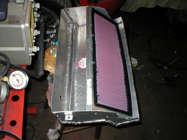 Filter installed, only need final fitment and sealing of the front panel, then the top panel can be made and installed.