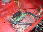 MSD 6A ignition module, and MegaSquirt relay panel.