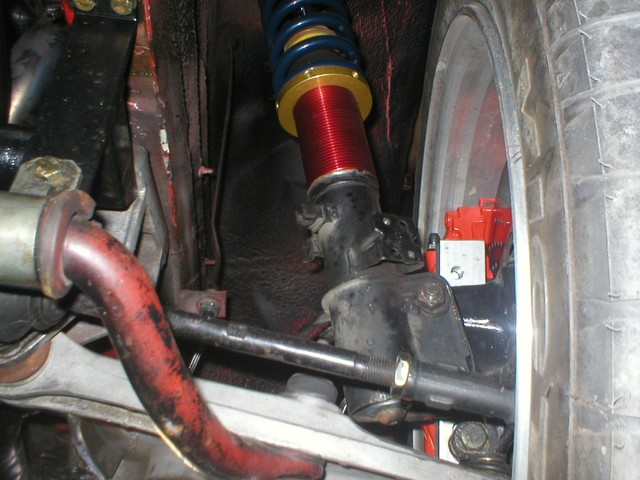 Front fully adjustable coil-over suspension. Koni double adjustable shocks.