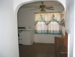 Eat in kitchen. That thing in the wall is a shadow box shelf, you can see it better in the next pic.