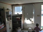 This is inside the room at the end of the workshop facing the house.