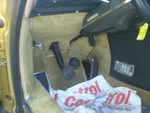 No brake pedal, but a brake BUTTON!