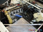 Side engine shot of the TRans am car