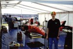 dyed hair and f1 car