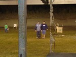 Me and Spiro walking back from setting targets.