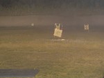 Spiro didn't tape up his target very well.
